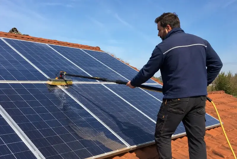 Nettoyage et entretien de panneaux solaires à Bretagne-de-Marsan
